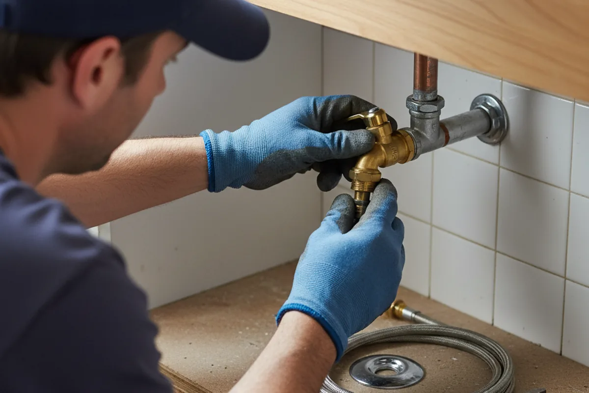 Shutoff valve and fitting work during Repiping in Stephensport